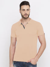 Peach polo t shirt